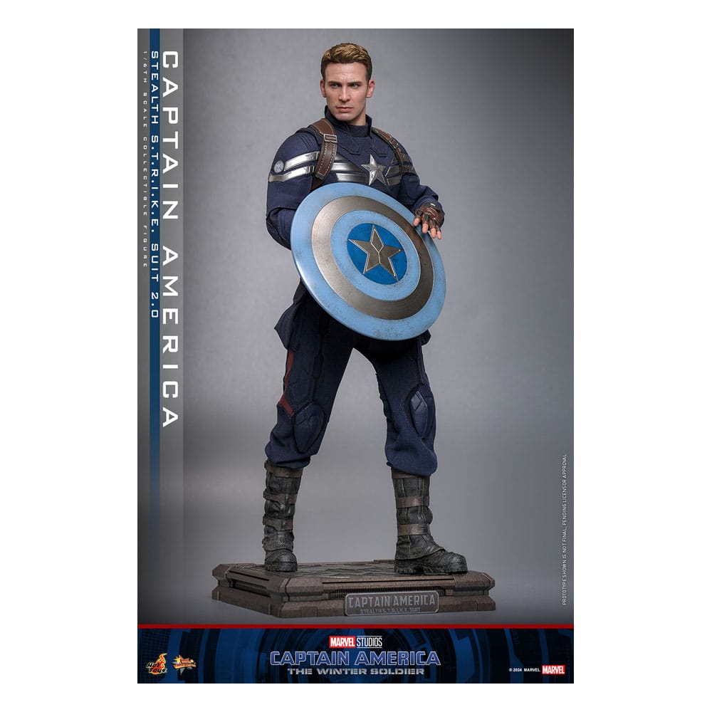 Captain America : Le Soldat de l'hiver figurine Movie Masterpiece1/6 Captain America (Stealth STRIKE Suit) 2.0 31 cm