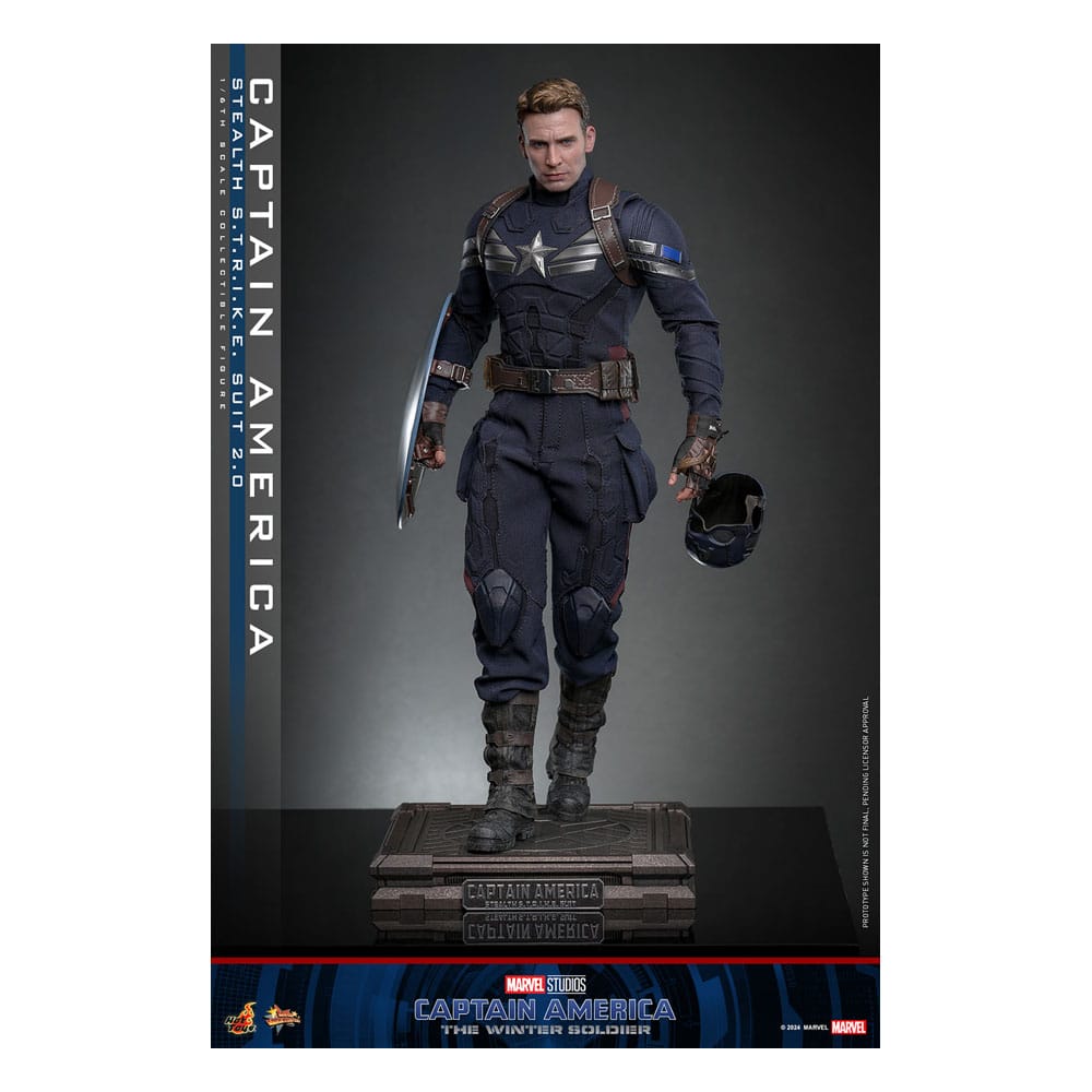 Captain America : Le Soldat de l'hiver figurine Movie Masterpiece1/6 Captain America (Stealth STRIKE Suit) 2.0 31 cm