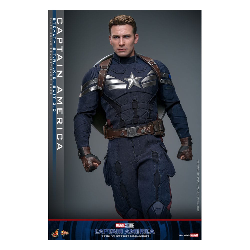 Captain America : Le Soldat de l'hiver figurine Movie Masterpiece1/6 Captain America (Stealth STRIKE Suit) 2.0 31 cm