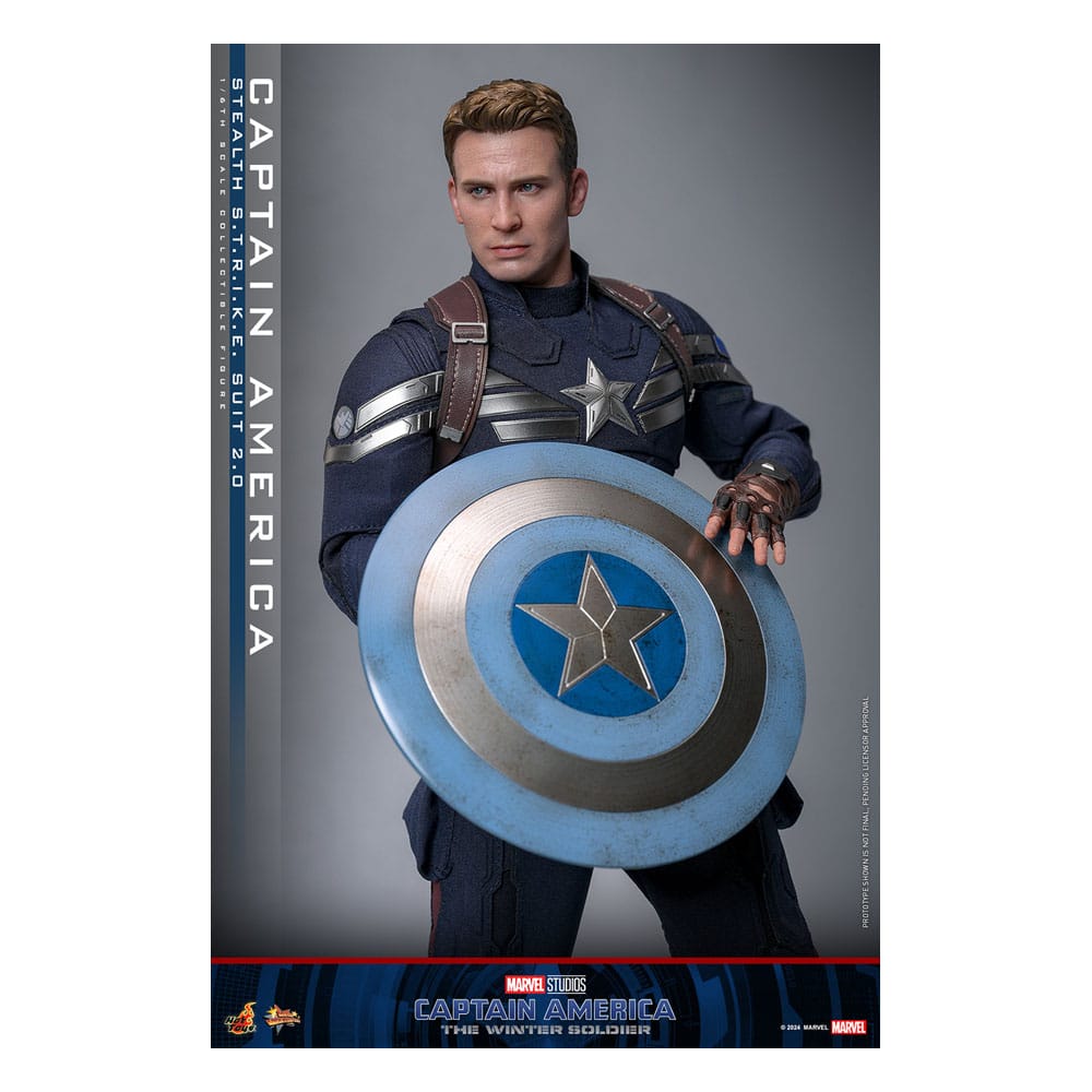 Captain America : Le Soldat de l'hiver figurine Movie Masterpiece1/6 Captain America (Stealth STRIKE Suit) 2.0 31 cm