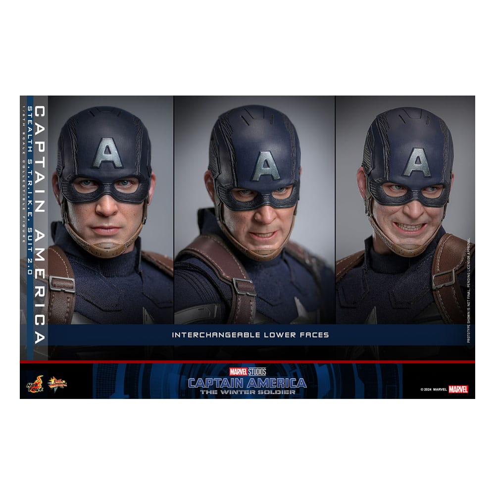 Captain America : Le Soldat de l'hiver figurine Movie Masterpiece1/6 Captain America (Stealth STRIKE Suit) 2.0 31 cm