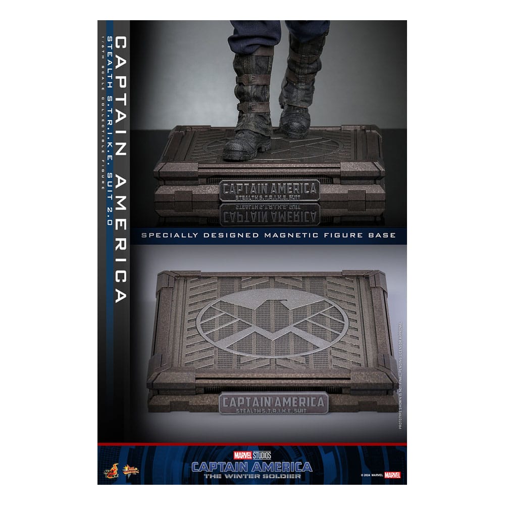 Captain America : Le Soldat de l'hiver figurine Movie Masterpiece1/6 Captain America (Stealth STRIKE Suit) 2.0 31 cm
