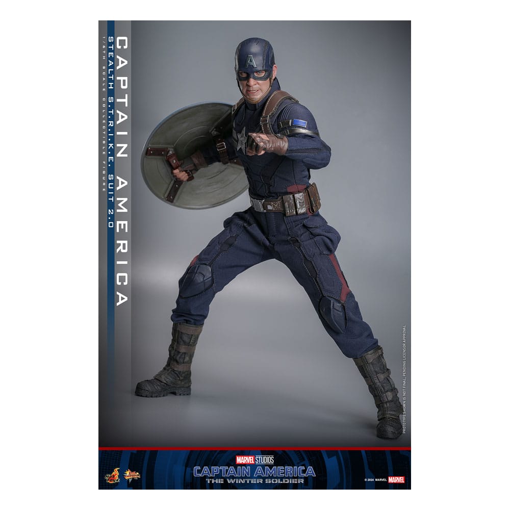 Captain America : Le Soldat de l'hiver figurine Movie Masterpiece1/6 Captain America (Stealth STRIKE Suit) 2.0 31 cm