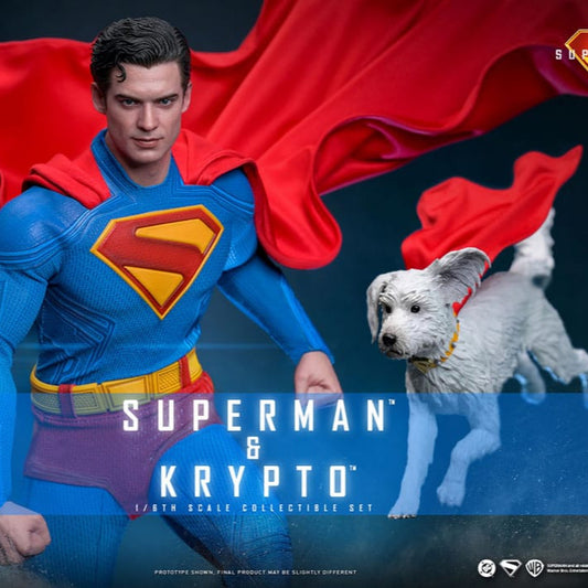 Figurine Superman (2025) Movie Masterpiece 1/6 Superman &amp; Krypto 33 cm