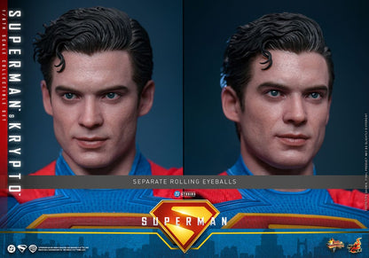 Figurine Superman (2025) Movie Masterpiece 1/6 Superman &amp; Krypto 33 cm
