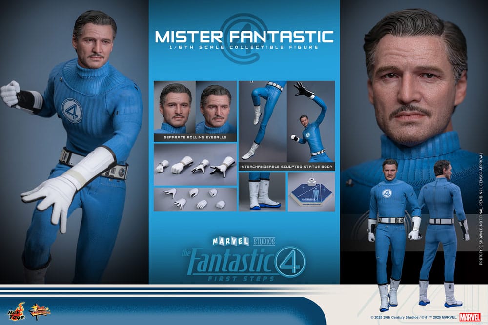 Les Quatre Fantastiques : Premiers pas figurine Movie Masterpiece 1/6 Mister Fantastic 30 cm