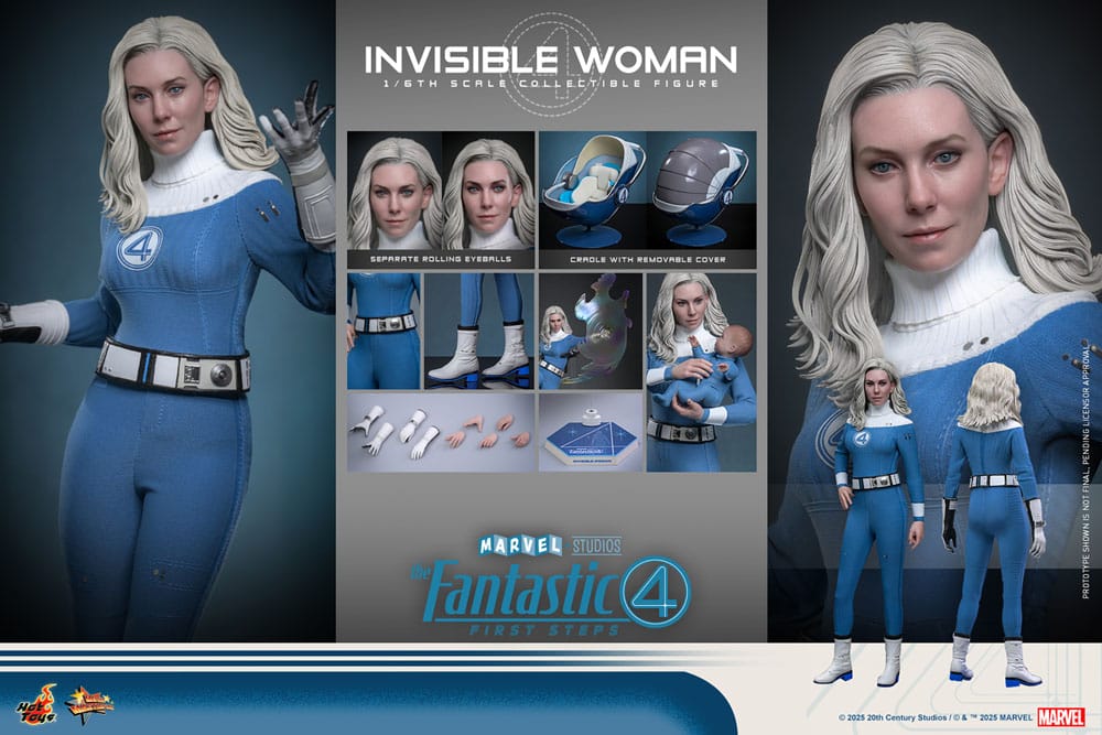 Les Quatre Fantastiques : Premiers pas figurine Movie Masterpiece 1/6 Invisible Woman 28 cm