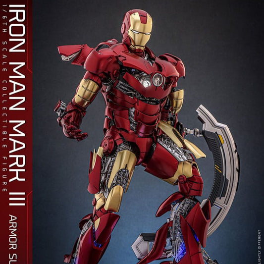 Figurine Iron Man Movie Masterpiece Diecast 1/6 Iron Man Mark III (Version Armure) 32 cm