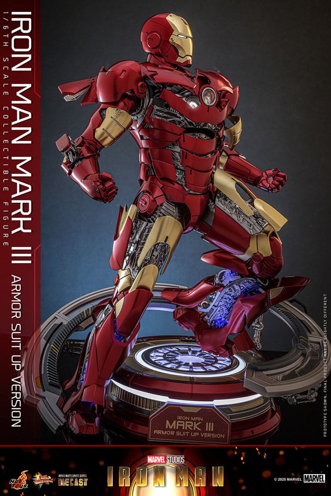 Figurine Iron Man Movie Masterpiece Diecast 1/6 Iron Man Mark III (Version Armure) 32 cm