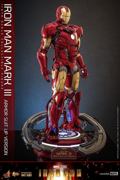 Figurine Iron Man Movie Masterpiece Diecast 1/6 Iron Man Mark III (Version Armure) 32 cm