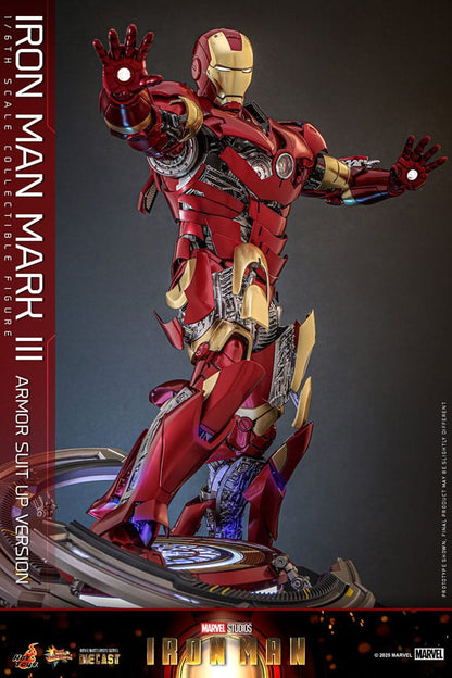 Figurine Iron Man Movie Masterpiece Diecast 1/6 Iron Man Mark III (Version Armure) 32 cm
