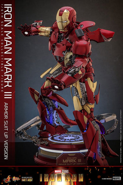 Figurine Iron Man Movie Masterpiece Diecast 1/6 Iron Man Mark III (Version Armure) 32 cm