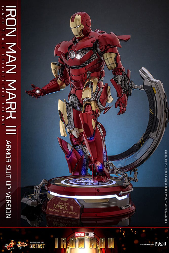 Figurine Iron Man Movie Masterpiece Diecast 1/6 Iron Man Mark III (Version Armure) 32 cm