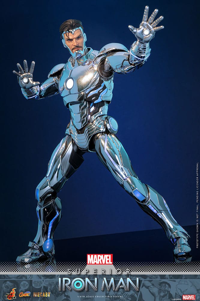 Figurine Marvel Comic Masterpiece Diecast 1/6 Superior Iron Man 32 cm