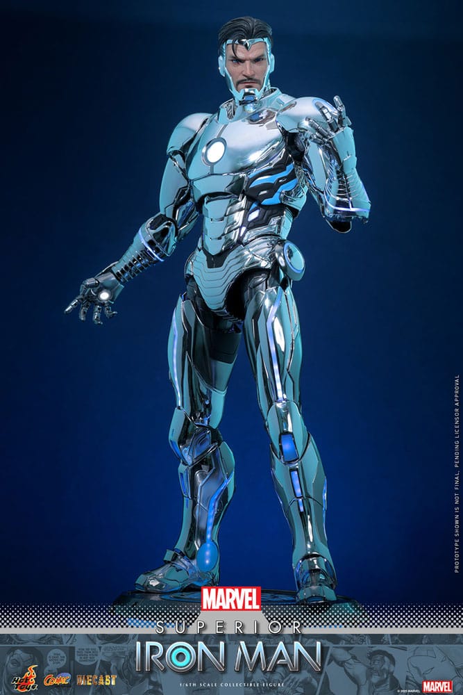 Figurine Marvel Comic Masterpiece Diecast 1/6 Superior Iron Man 32 cm