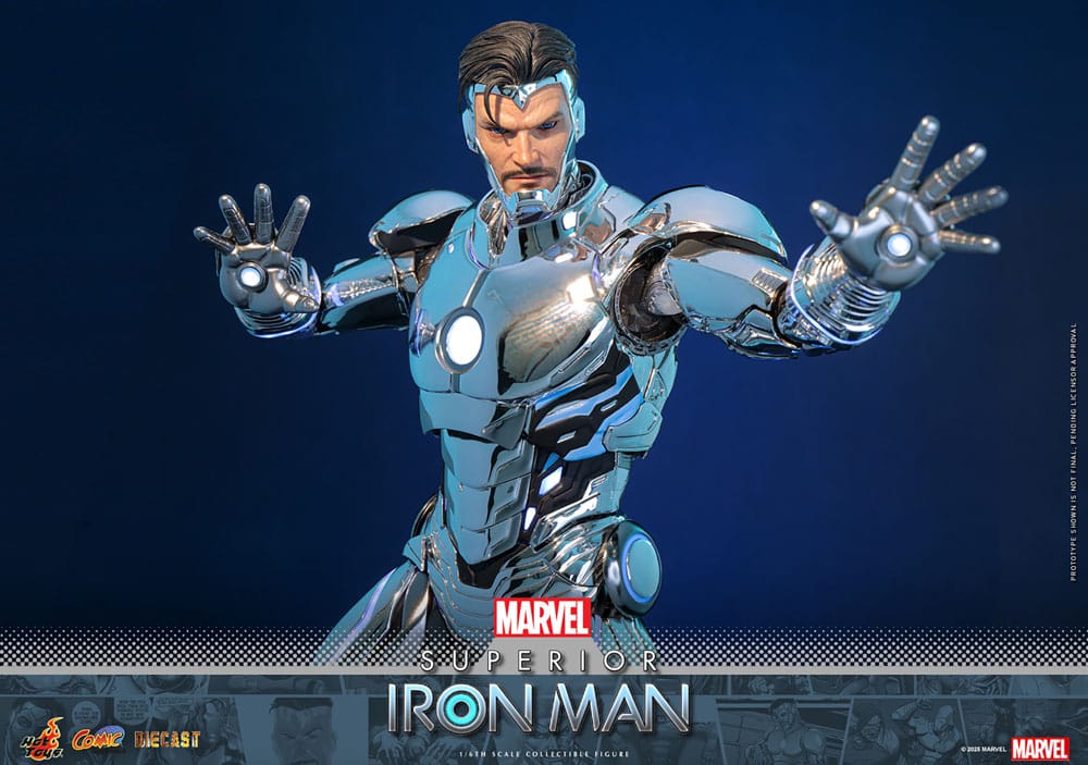 Figurine Marvel Comic Masterpiece Diecast 1/6 Superior Iron Man 32 cm