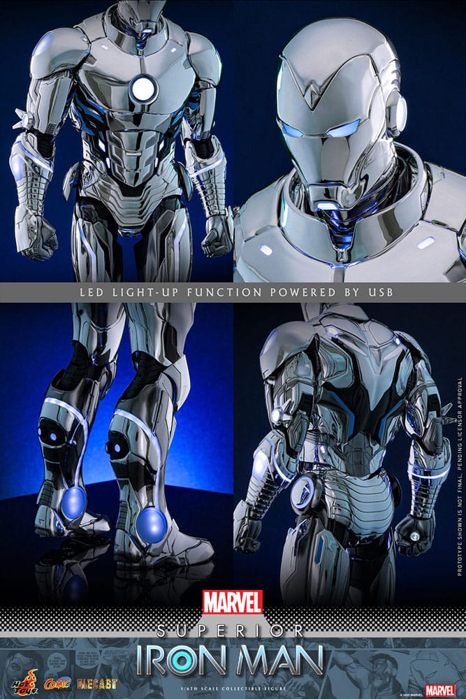 Figurine Marvel Comic Masterpiece Diecast 1/6 Superior Iron Man 32 cm