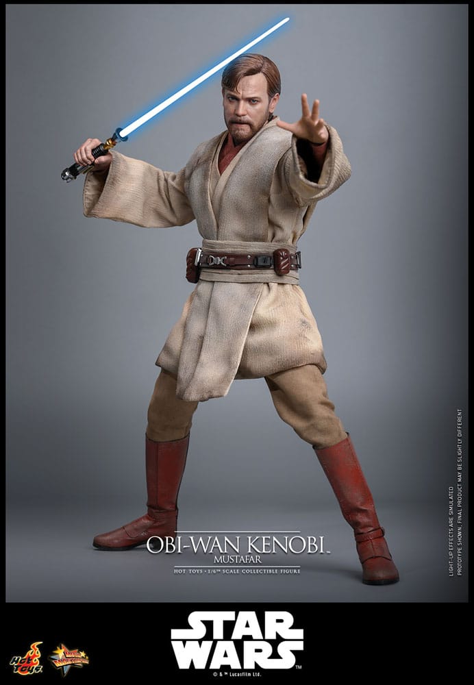 Star Wars, épisode III : La Revanche des Sith figurine Movie Masterpiece 1/6 Obi-Wan Kenobi (Mustafar) 31 cm