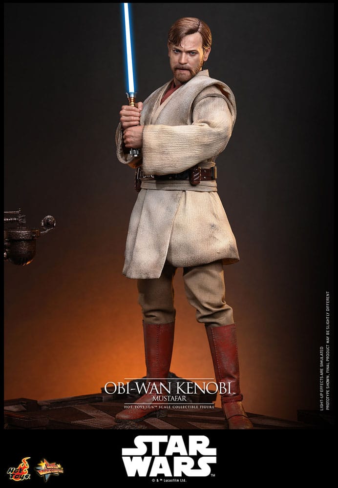 Star Wars, épisode III : La Revanche des Sith figurine Movie Masterpiece 1/6 Obi-Wan Kenobi (Mustafar) 31 cm