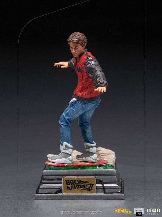 Retour vers le Futur II Statuette 1/10 Art Scale Marty McFly on Hoverboard 22 cm