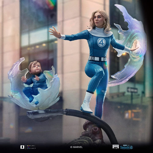 Statuette des Quatre Fantastiques 1/10 Art Scale Femme Invisible et Franklin 28 cm