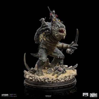 Le Livre de Boba Fett : Statuette Boba Fett & Rancor 38 cm