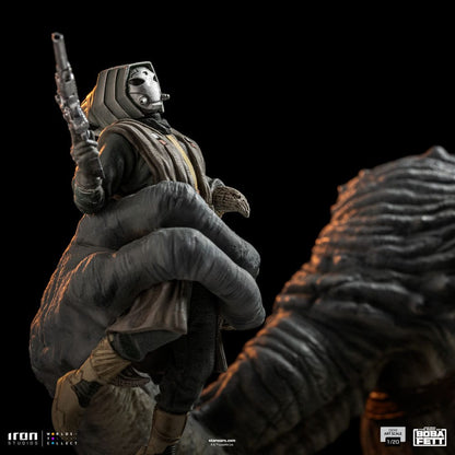 Le Livre de Boba Fett : Statuette Boba Fett & Rancor 38 cm