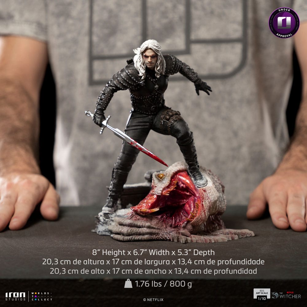 The Witcher : Statuette 1/10 BDS Art Scale Geralt of Riva 33 cm