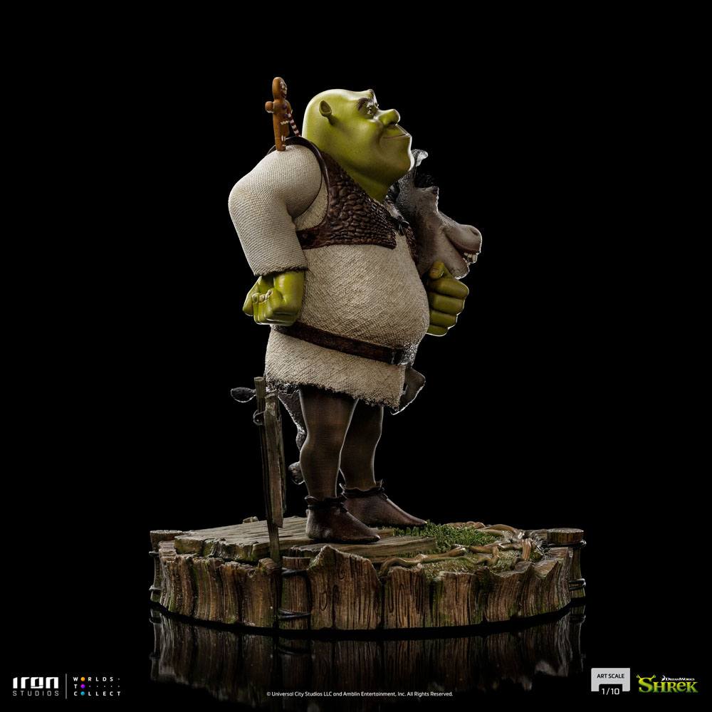 Shrek : Statuette Shrek, L'âne et P'tit biscuit !