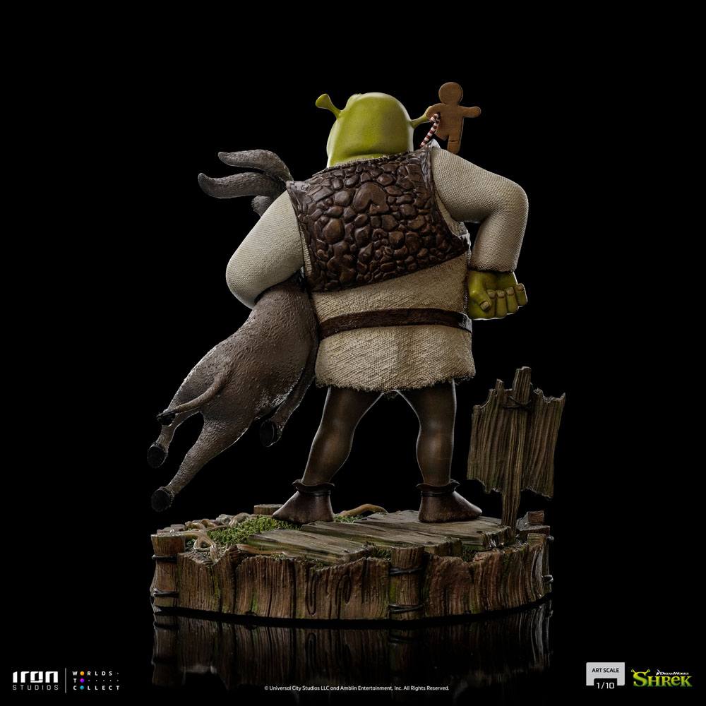 Shrek : Statuette Shrek, L'âne et P'tit biscuit !