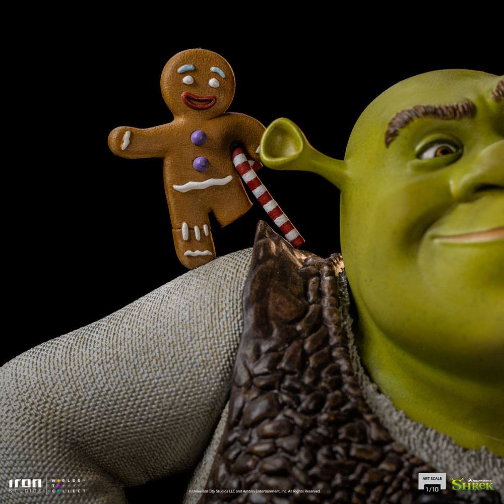 Shrek : Statuette Shrek, L'âne et P'tit biscuit !