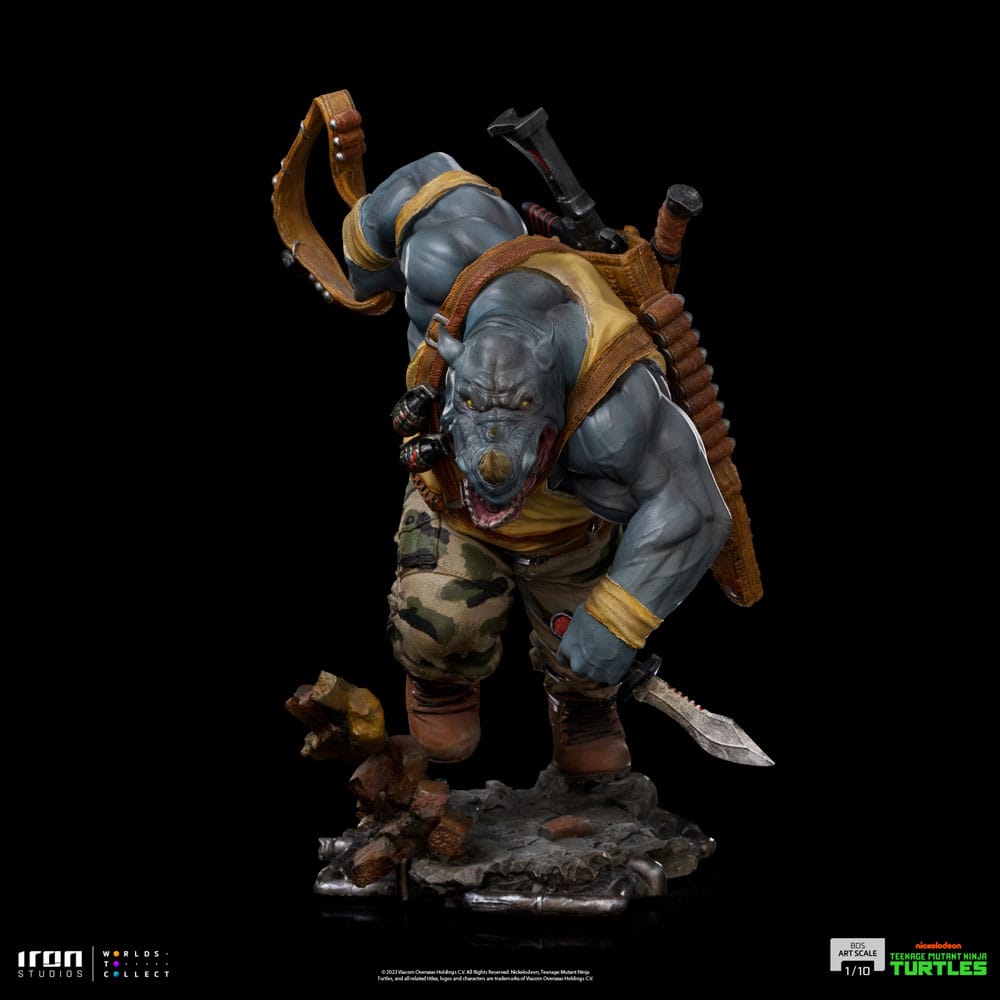Les Tortues ninja : Statuette  Art Scale Rocksteady 24 cm