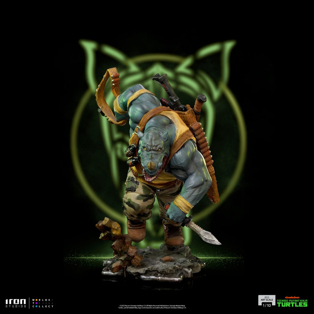 Les Tortues ninja : Statuette  Art Scale Rocksteady 24 cm