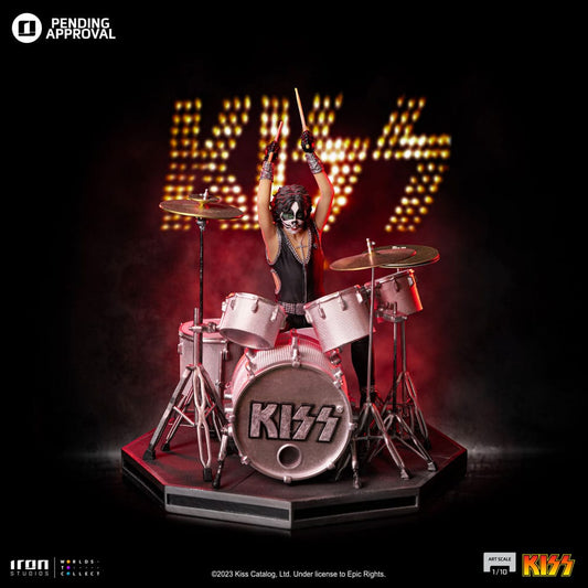 Kiss statuette Art Scale 1/10 Peter Criss Limited Edtition 22 cm