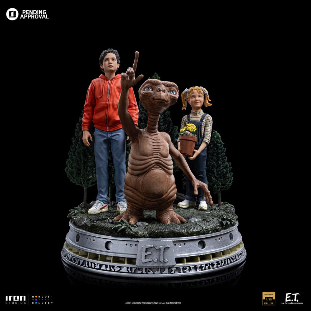 E.T., l'extra-terrestre Statuette 1/10 Deluxe Art Scale E.T., Elliot and Gertie 19 cm