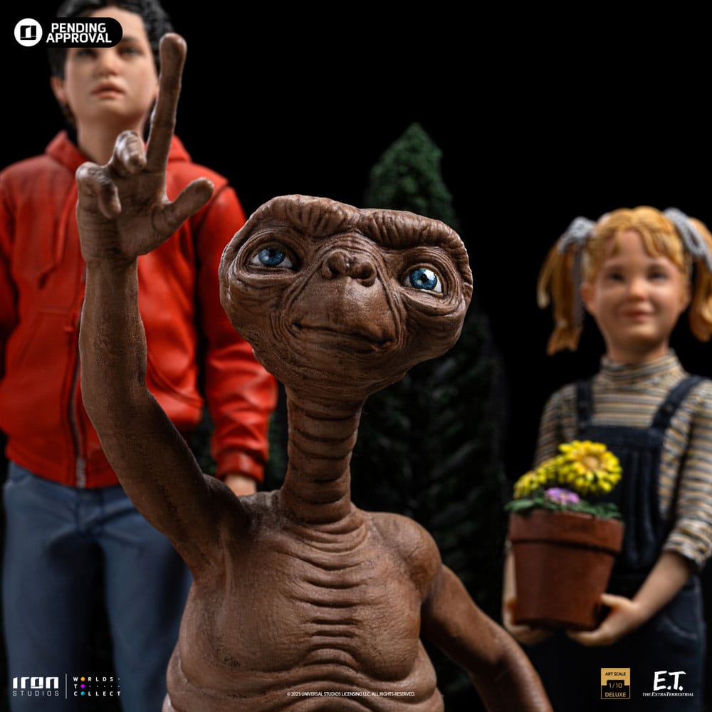 E.T., l'extra-terrestre Statuette 1/10 Deluxe Art Scale E.T., Elliot and Gertie 19 cm