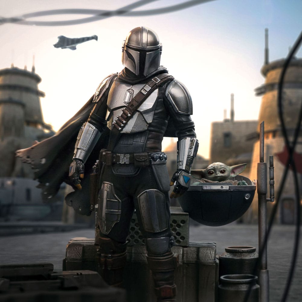 Star Wars The Mandalorian statuette 1/10 Art Scale Din Djarin and Din Grogu 21 cm