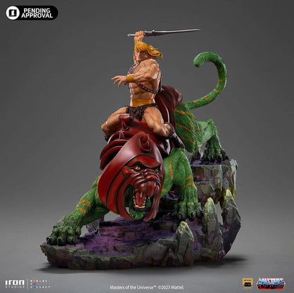 Masters of the Universe statuette 1/10 Deluxe Art Scale He-man and Battle Cat 31 cm