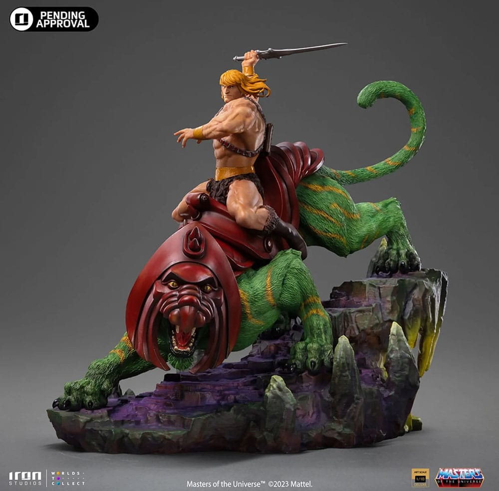 Masters of the Universe statuette 1/10 Deluxe Art Scale He-man and Battle Cat 31 cm