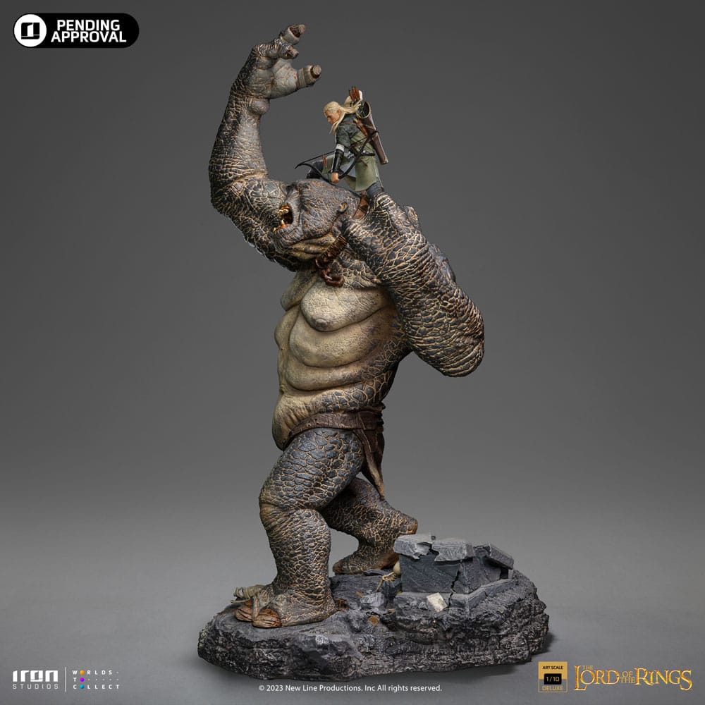 Le Seigneur des Anneaux statuette 1/10 Deluxe Art Scale Cave Troll and Legolas 72 cm