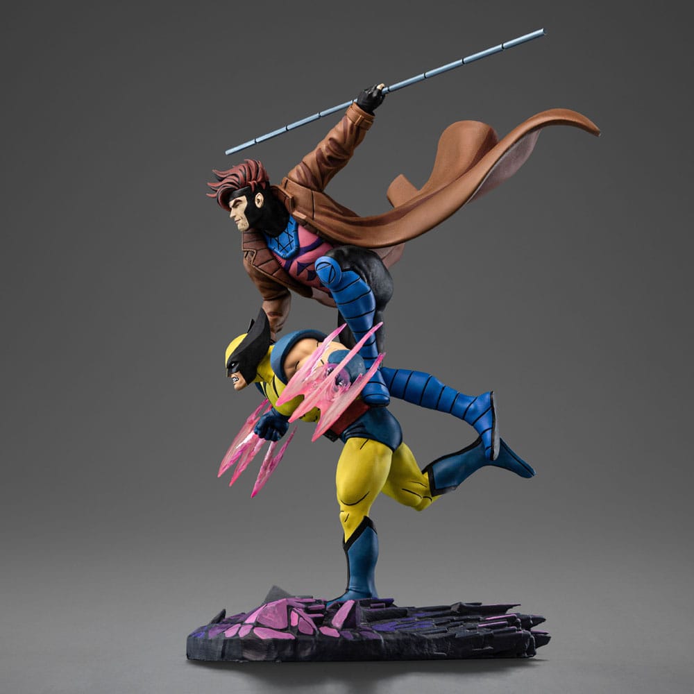 Marvel statuette 1/10 Deluxe Art Scale X-Men´97 Gambit Wolverine 29