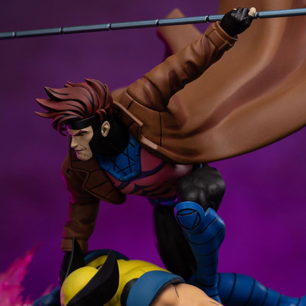 Marvel statuette 1/10 Deluxe Art Scale X-Men´97 Gambit Wolverine 29