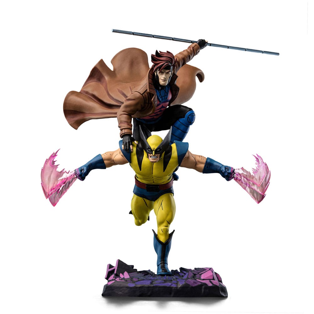 Marvel statuette 1/10 Deluxe Art Scale X-Men´97 Gambit Wolverine 29
