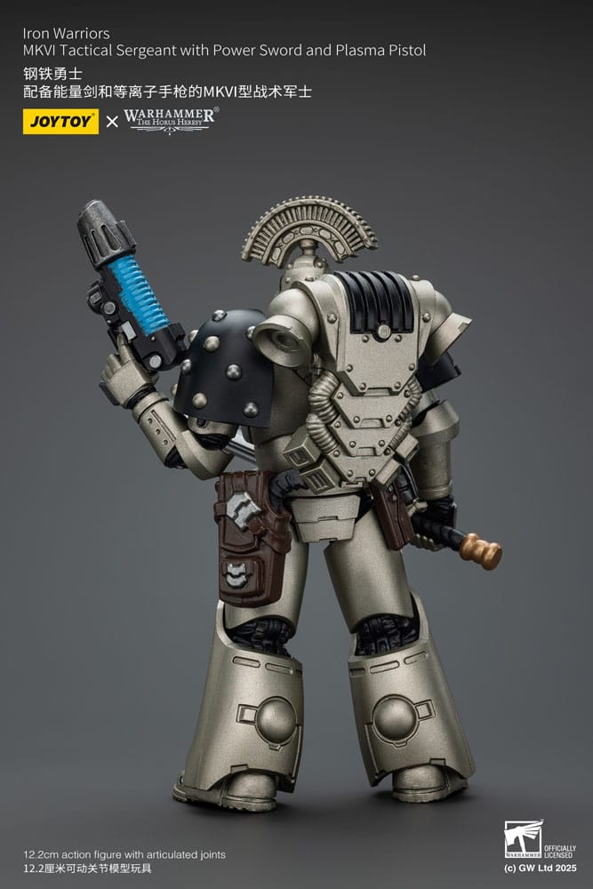 Warhammer The Horus Heresy figurine 1/18 lron Warriors MKVI Tactical Sergeant with Power Sword and Plasma Pistol 12 cm