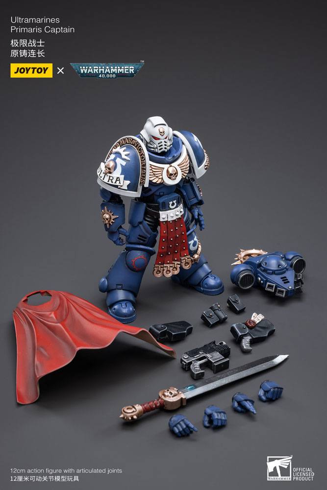 Warhammer 40k figurine 1/18 Ultramarines Primaris Captain 12 cm