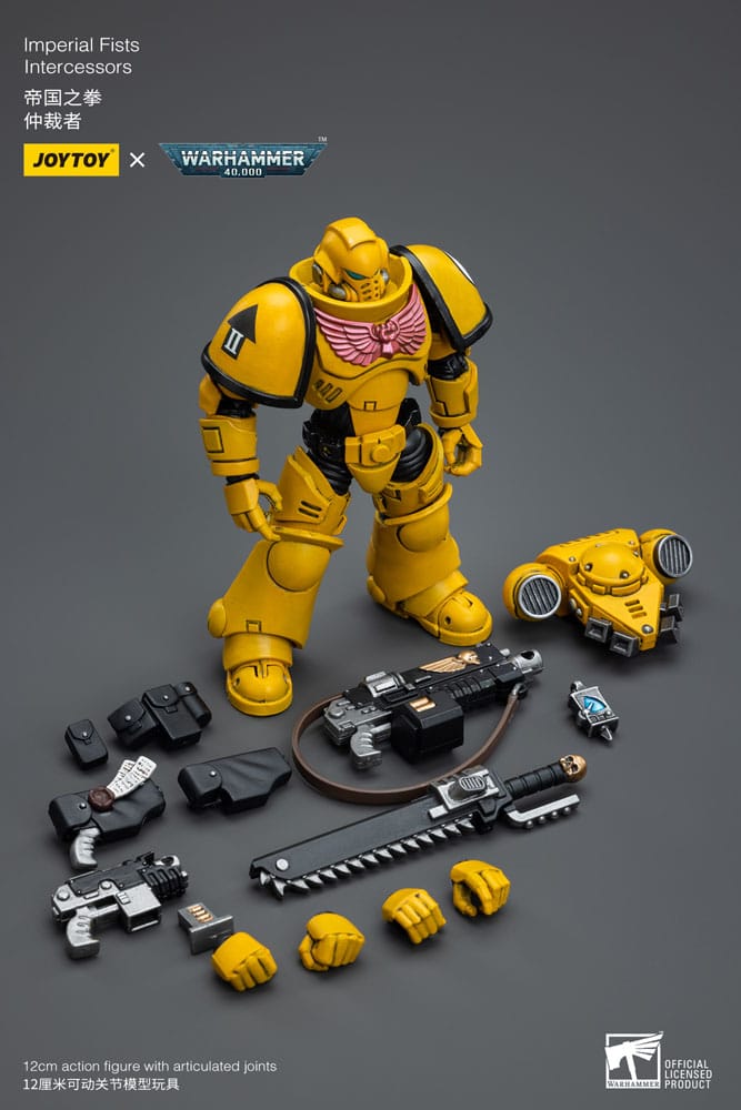 Warhammer 40k figurine 1/18 Imperial Fists Intercessors 12 cm