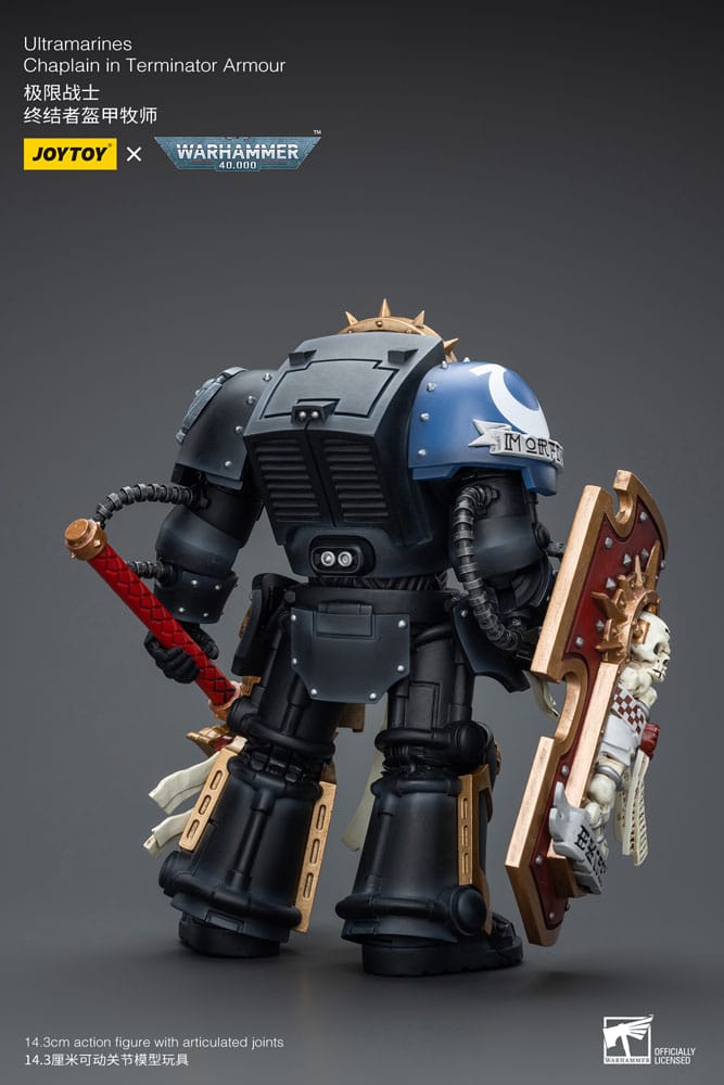 Warhammer 40k figurine 1/18 Ultramarines Chaplain in Terminator Armour 12 cm