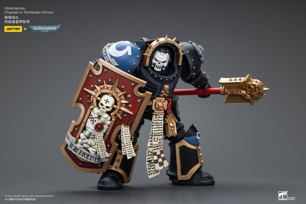 Warhammer 40k figurine 1/18 Ultramarines Chaplain in Terminator Armour 12 cm