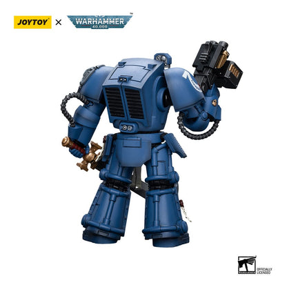 Figurine Warhammer 40k 1/18 Ultramarines Terminator Squad Sergent avec Épée Énergétique et Téléportation Homer 12 cm