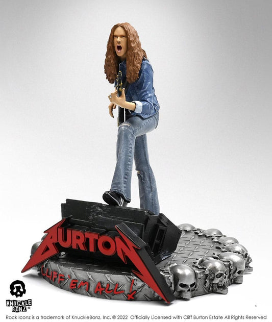 Metallica : Cliff Burton Statuette Rock Iconz Cliff 'Em All 22 cm